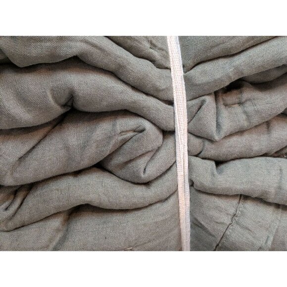 Quince European Linen Dream Quilt 3PC Set Dusty Olive Size King/Cal King -NEW- - Picture 3 of 9